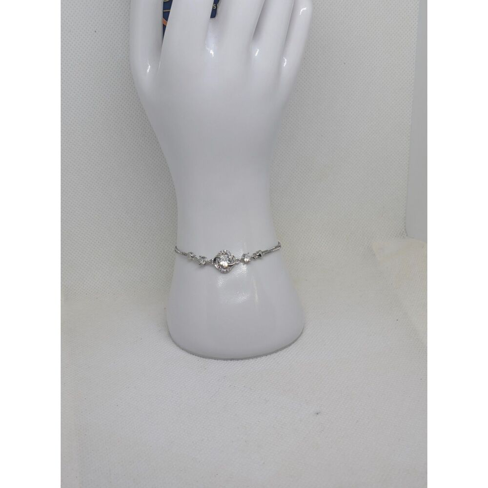 Women's new jewelry set with 925 Sterling Silver CZ Star Bracelet & Pendan - Picture 4 of 6